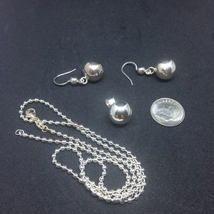 Ball jewelry set 925